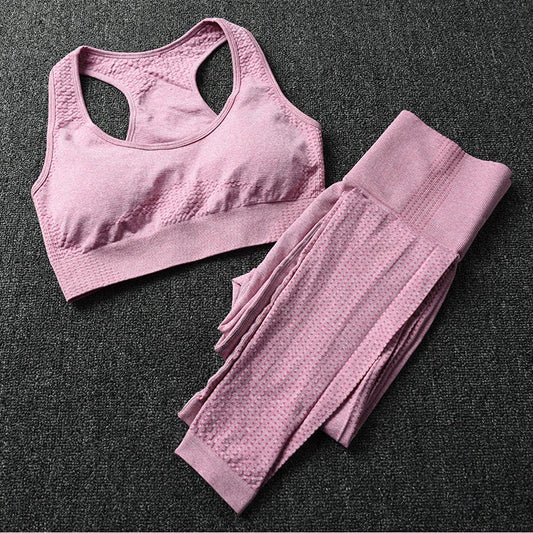Gym 2 Piece Set Workout Clothes for Women Yoga Set-0