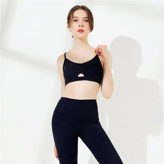 Strappy Back Yoga Sports Bra